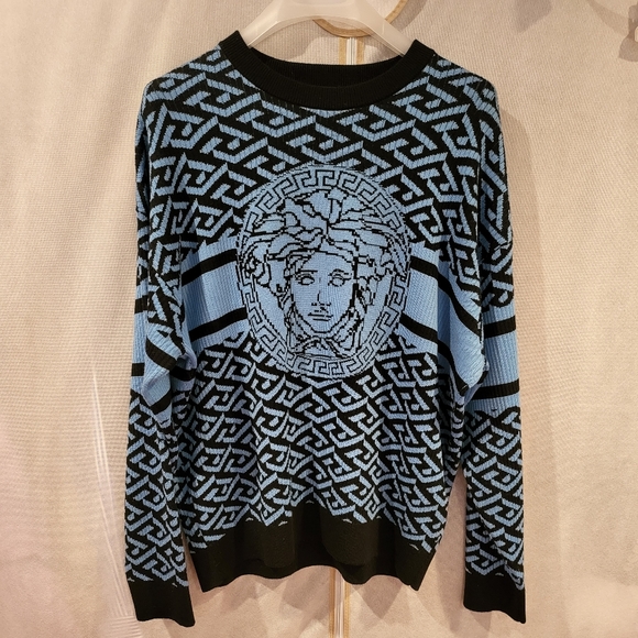 VERSACE La Greca Medusa Jacquard Sweater - Picture 3 of 8
